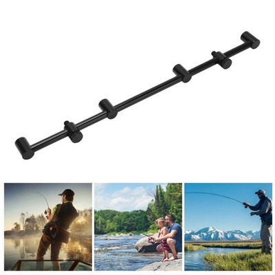 Fishing Rod Pod Stand Holder Tragbar Schwarz Aluminium Rutenhalter Für Angeln