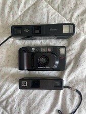 Vintage Camera Lot 3 MINOLTA Freedom Dual, KODAK Trimlite Instamatic 18, VITAR