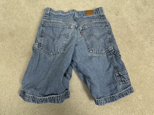 Levi’s Shorts Boys 10 Blue Denim Chino Cotton Pockets Youth Kids Vintage - Picture 12 of 16