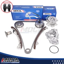 Timing Chain Kit W/ VVT Adjuster Oil Water Pump for 00-06 Toyota Pontiac 1.8L 