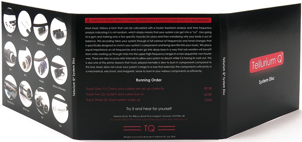 Tellurium Q System Enhance/burn-in/break-in CD improve-sound! AUTHORIZED-DEALER 