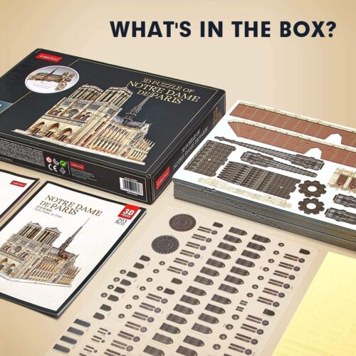 CubicFun 3D Puzzle for Adults Moveable Notre Dame de Paris Church Model Kits ... - Picture 9 of 9