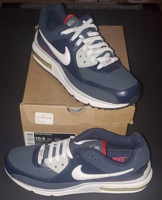 Men's Size 12 Nike Air Max Wright Blue Red White 317551-412 for sale online | eBay