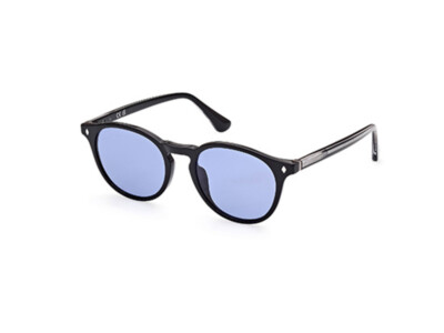 Web Blue Plastic  Sunglasses Vintage Web Sunglasses: Light Blue Rectangular Oval Frame  main image 2