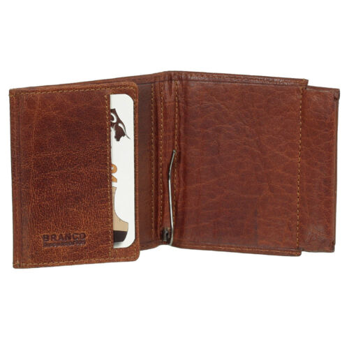 Branco Leder Dollarclip Herren Geldbeutel Clip Geldbörse schwarz braun cognac - Bild 13 von 16