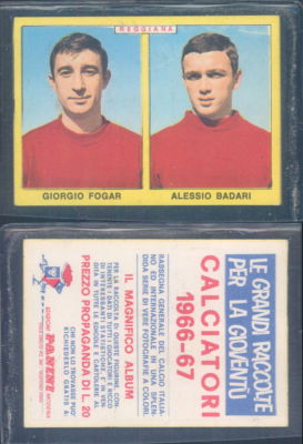 R@RA Fußballfigur Panini 1966/67-Reggiana, Fogar/Badari-Neu, Perfekt