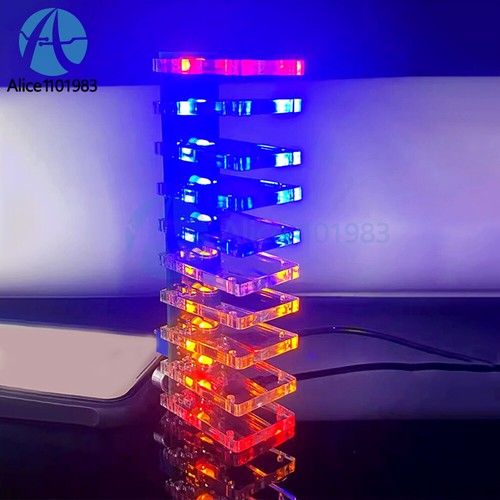 DIY LED Music Spectrum Electronic Kit Crystal Column Audio Display LM339 LM358 - Picture 10 of 14