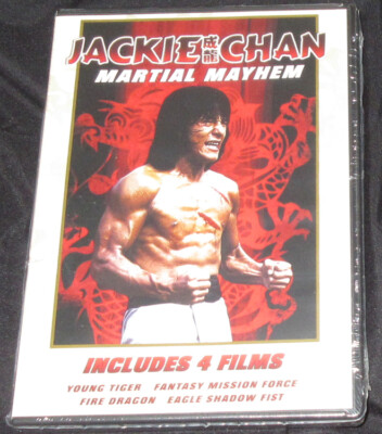 Jackie Chan Martial Mayhem 4 Film DVD (New) Tiger Eagle Shadow Fist Dragon