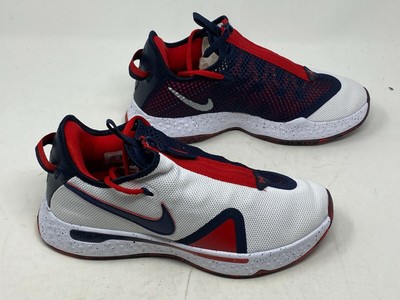 Nike PG 4 USA Red White Blue Basketball Shoes CD5079 101 Mens Size 10 NoBoxLid | eBay
