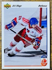 1991-92 Upper Deck Jiri Slegr Rookie Czechoslovakia #18 NM-MT