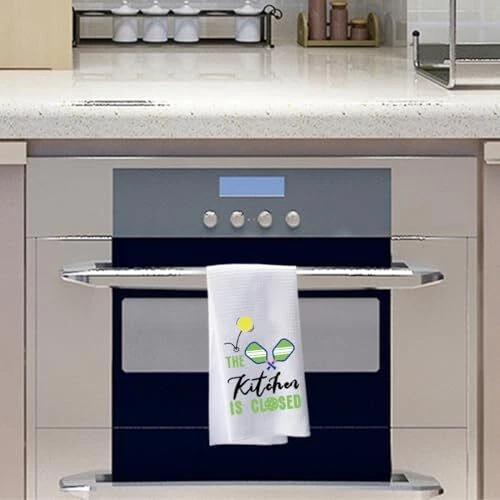 Pickleball Kitchen Towel The Kitchen is Closed Kitchen Towel Pickleball Playe...