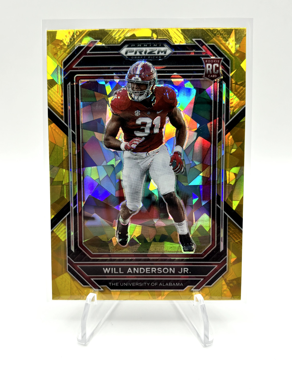 2023 Panini Prizm Draft Picks - Will Anderson #162 Gold Ice Prizm (RC)