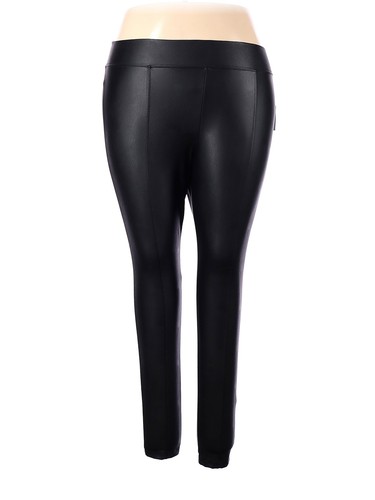 NWT Old Navy Women Black Faux Leather 