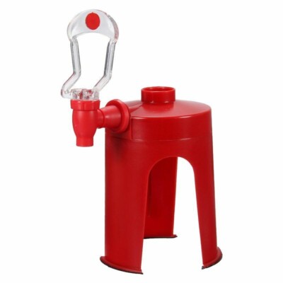 New Bottle Dispenser Sifon Soda Coke For Drink Spill Squeeze Plastic Red