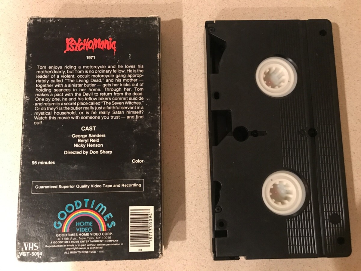 Psychomania (VHS, 1985) George Sanders, Nicky Henson | eBay
