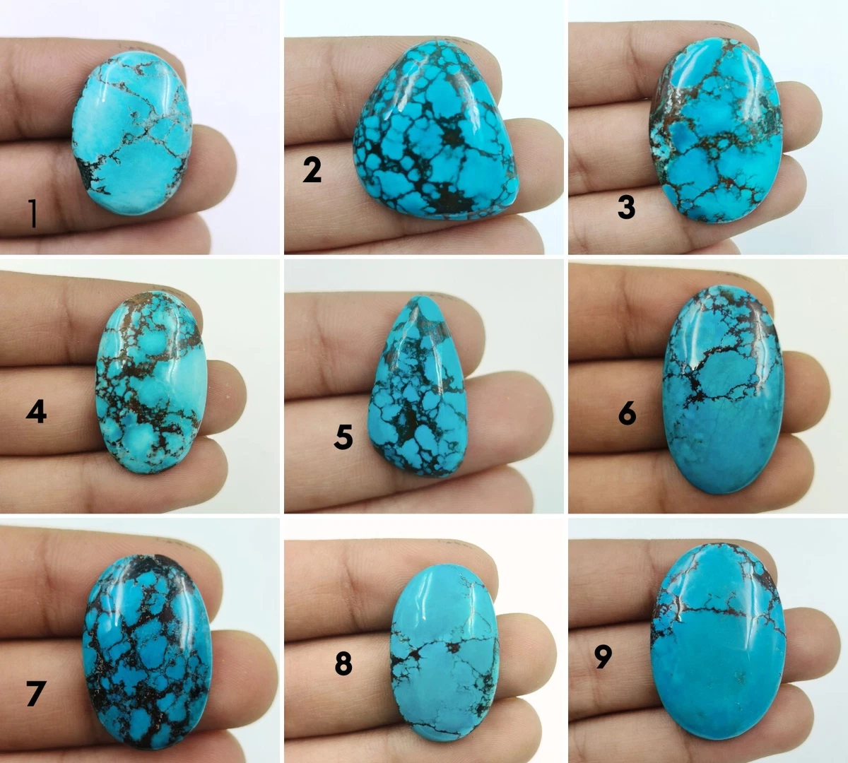 Natural Blue Turquoise Mix Wholesale Lot Loose Gemstone For