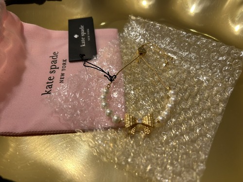 Kate Spade NY NEW Wrapped In A Bow Slider Toggle Bracelet 🎀❤️ RRP $169 - Picture 5 of 6