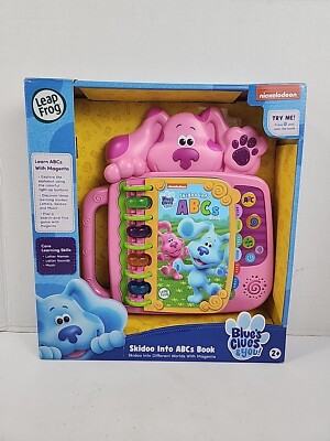 Leap Frog Blues Clues and You! Skidoo Into ABC's Book for Kids NEEDS BATTERIES!