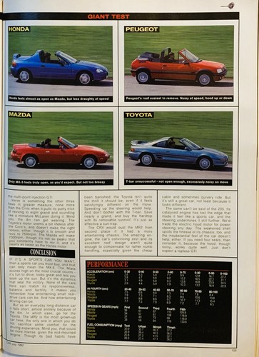 CAR MAGAZINE JUL-1992 - Honda CRX, Toyota MR2, Alfa 155 Q4, Peugeot 205 CTi - Picture 11 of 16