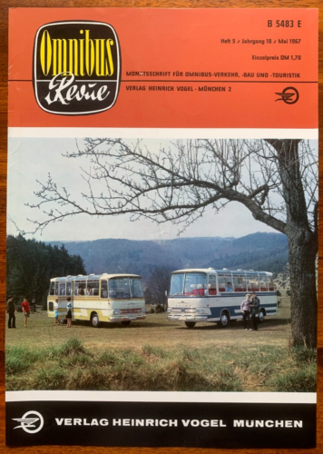 KÄSSBOHRER-SETRA-Omnibus Typ S 7 Reisebus + M.A.N Bus - Deckblatt Werbung 1967 - Bild 1 von 4