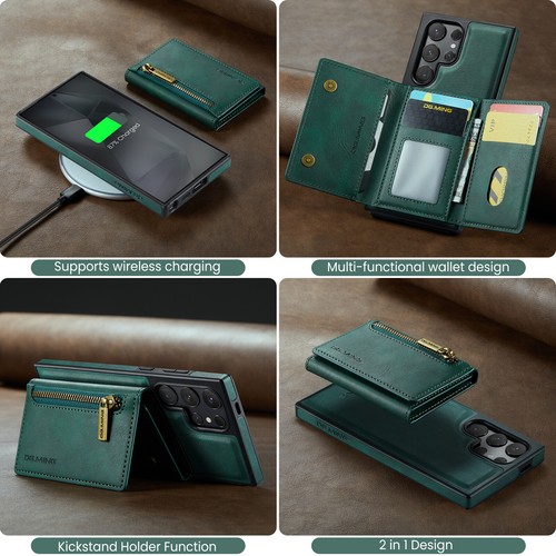 Retro PU Leather RFID Blocking Wallet Case For Samsung Galaxy S24 Ultra/S24/S23 - Picture 13 of 18