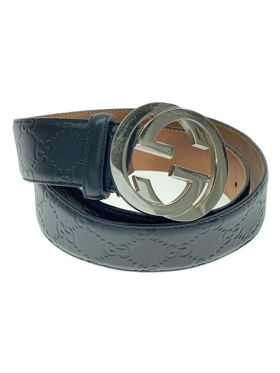 Ceinture GUCCI cuir noir homme 411924 occasion
