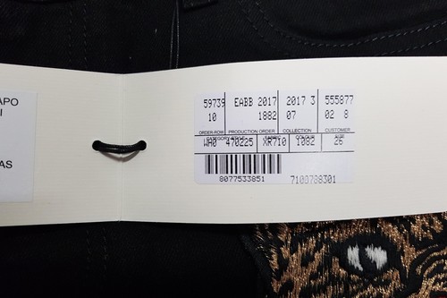 NWT GUCCI Angry Cat Embroidered Denim Pant, size 26 - Picture 9 of 11