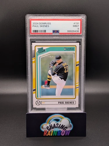 2024 Donruss Baseball Paul Skenes #131 Rated Prospect Rookie RC - PSA 9