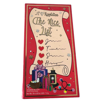 Revolution Beauty The Nice List Eye Shadow Palette 0.54 Oz. New With Box