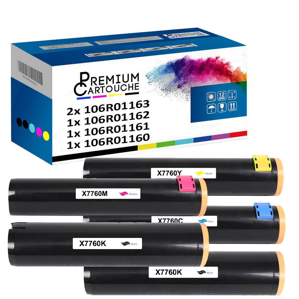 Cartouche toner 106R01163 et 106R01160 pour impression laser couleur