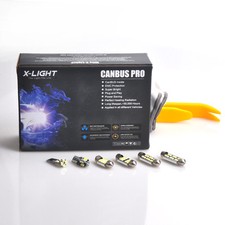 11pcs Xenon White For Mazda 323 Led Interior Light Kit Error Free 1990-1994