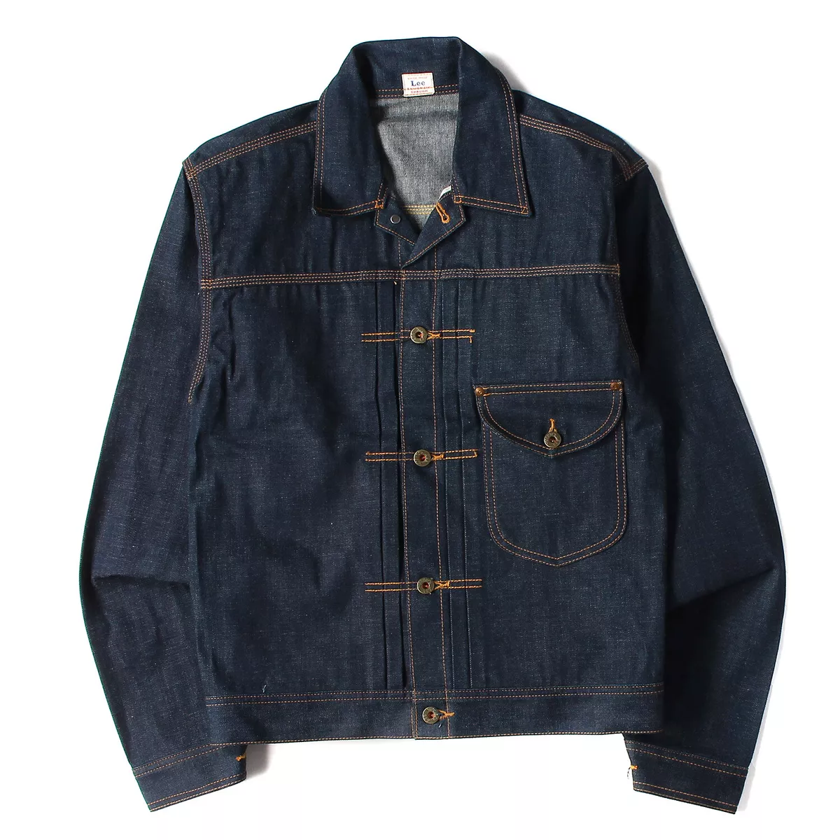 Lee Archives Cowboy 101J Jacket 1937 Model 11.5oz Selvedge Denim Cinch Back 38 M