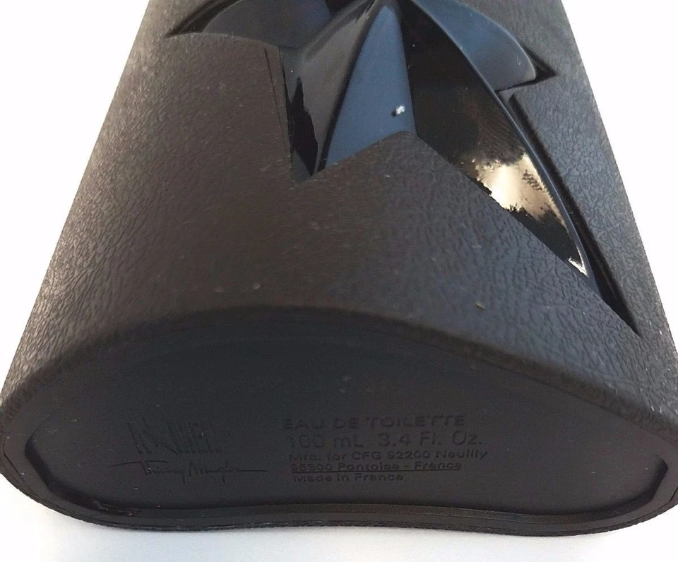 Angel 男式纯皮革 Thierry Mugler EDT 喷雾 3.4 盎司全新无盒 — 第 2/2 张图片