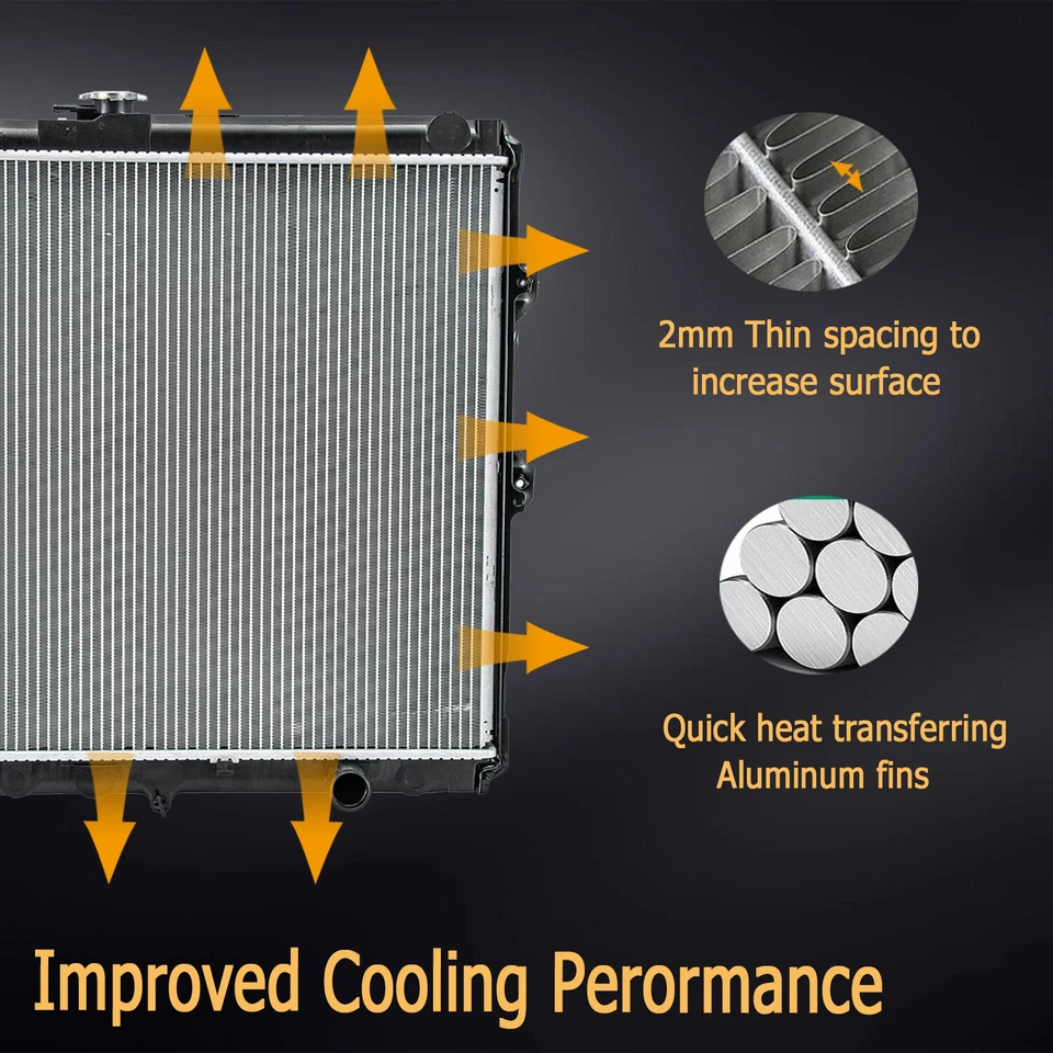 32mm Core Radiator For 1993-1996 Volvo 850 C70 S70 V70 XC70 97-04 2.0T 2.3T 2.5T - image 4 of 4
