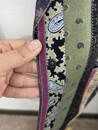 Giacca Pelle Multicolore Uomo Roberto Cavalli Vintage Archivio Arte Collezionismo Italia M - Foto 12 di 22
