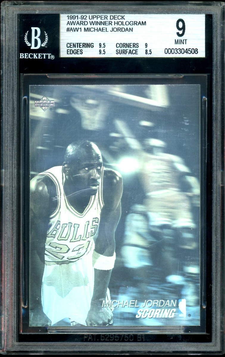 Michael Jordan 1991-92 Upper Deck Award Winner Hologram #AW1
