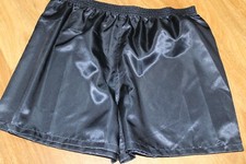NEW MENS NAVY BLUE SATIN  BOXER SHORTS SIZE XL