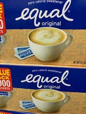 EQUAL 0 Calorie Sweetener 3 oz., 1,000 individual packets - SHIPS FREE!