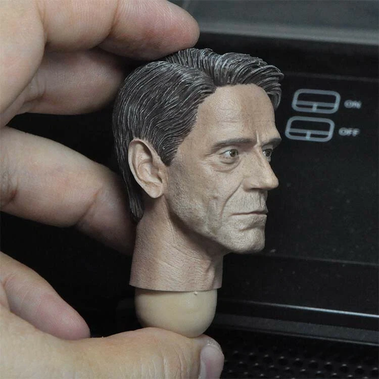 Delicate Paint 1/6 Scale Butler Alfred Jeremy Irons Head Sculpt Fit 12" Figure - Image 2 of 3