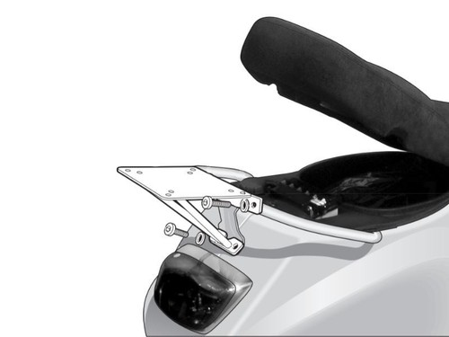 Shad 33L Top Box and Fitting Kit Piaggio LX 125 2005-2014 - Picture 3 of 3
