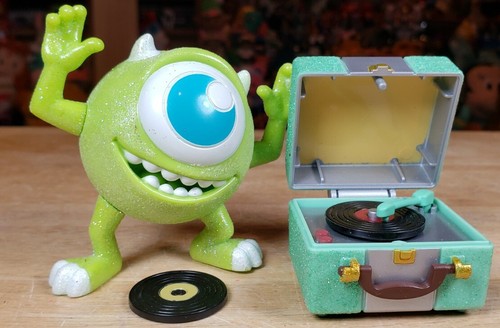 Disney Animators Collection Monsters Inc Mike Wazowski With Lilos record player