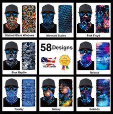 Face Mask Mouth Covering Elastic Neck Gaiter Reusable Washable Breathable