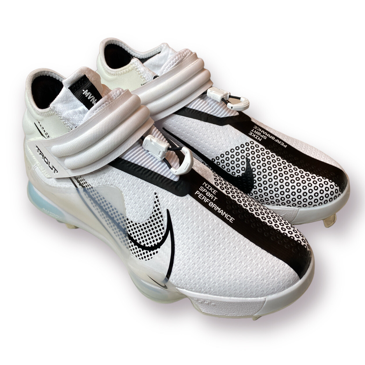 Men Nike Force Zoom Mike Trout 7 Baseball Cleats White Black CI3134-102 Size 8