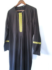 Abetteric Women XL Arabic Muslim Hijab Long Dress Ramadan Eid Abaya Dubai Turk