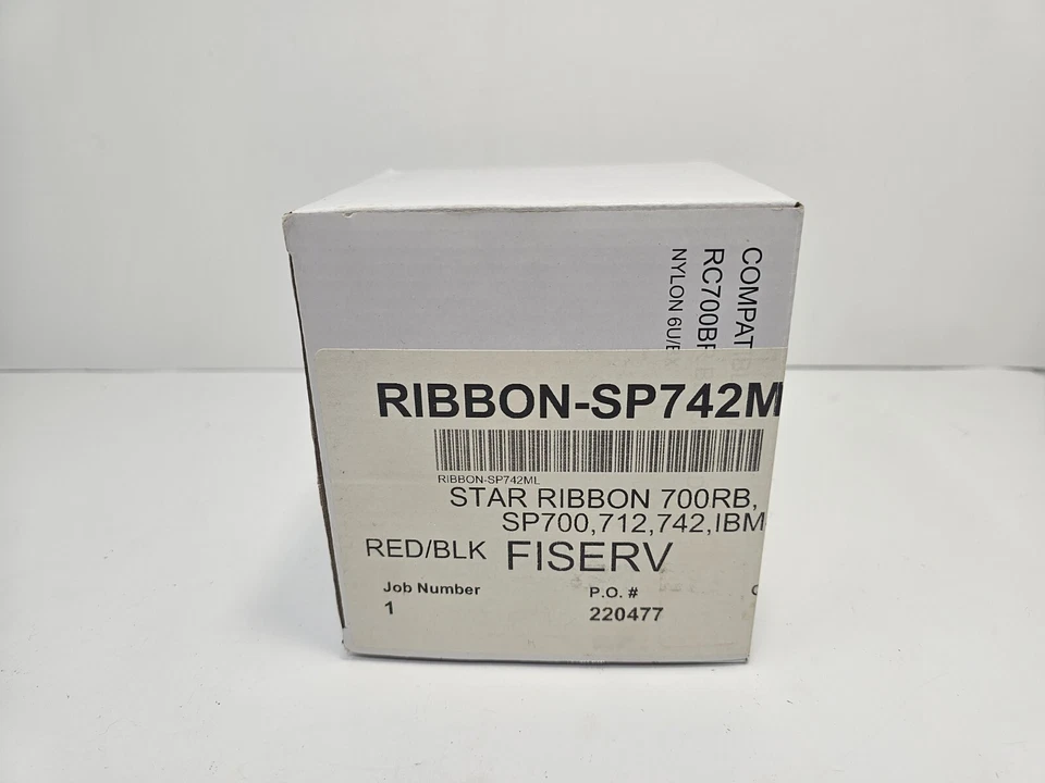 STAR MICRONICS Kitchen Impact Printer Black & Red Ribbons SP700RB Qty 6 NIB - Image 3 of 4
