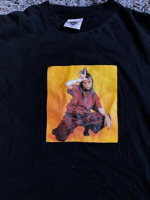 Billie Eilish Merch Graphic T-Shirt | Size L | Delta Baseline | Black