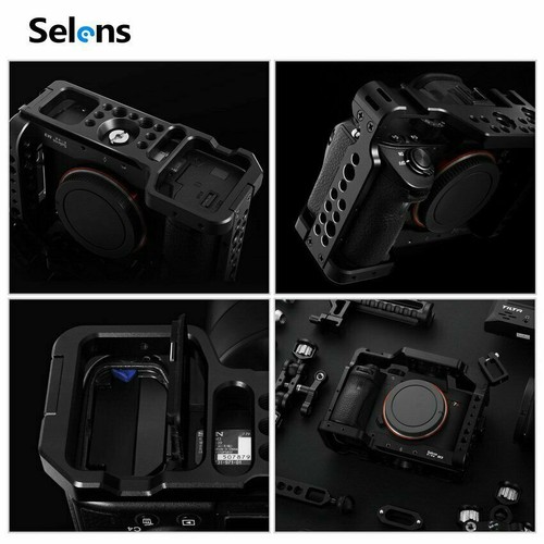 Camera Cage Rig Video Vlog Protective Case for Sony A7RIII/A7M3/A7III DSLR - Picture 8 of 14