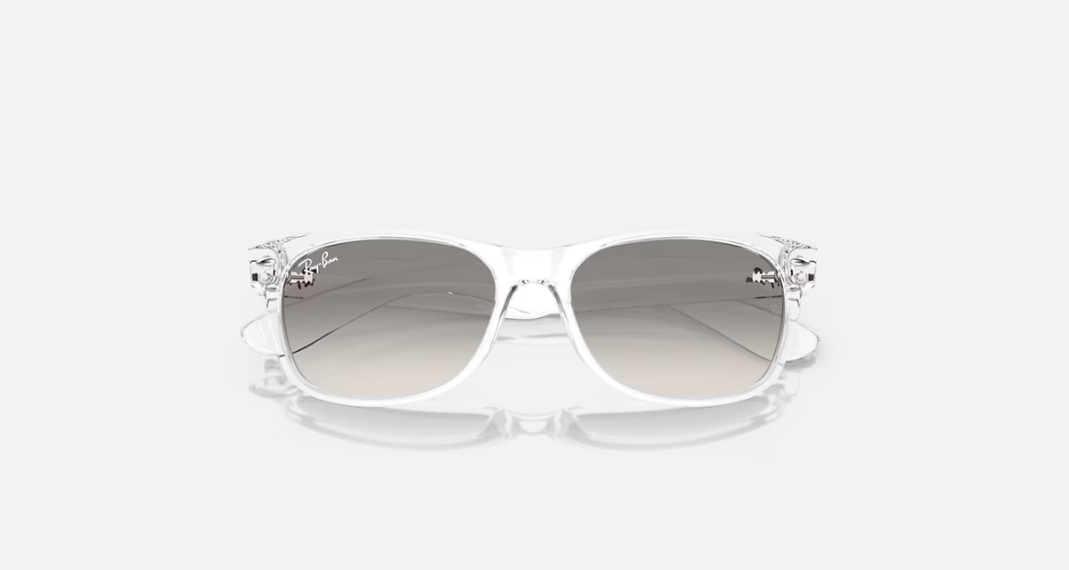 Ray-Ban New Wayfarer Transparent/Grey Gradient 55 mm Sunglasses