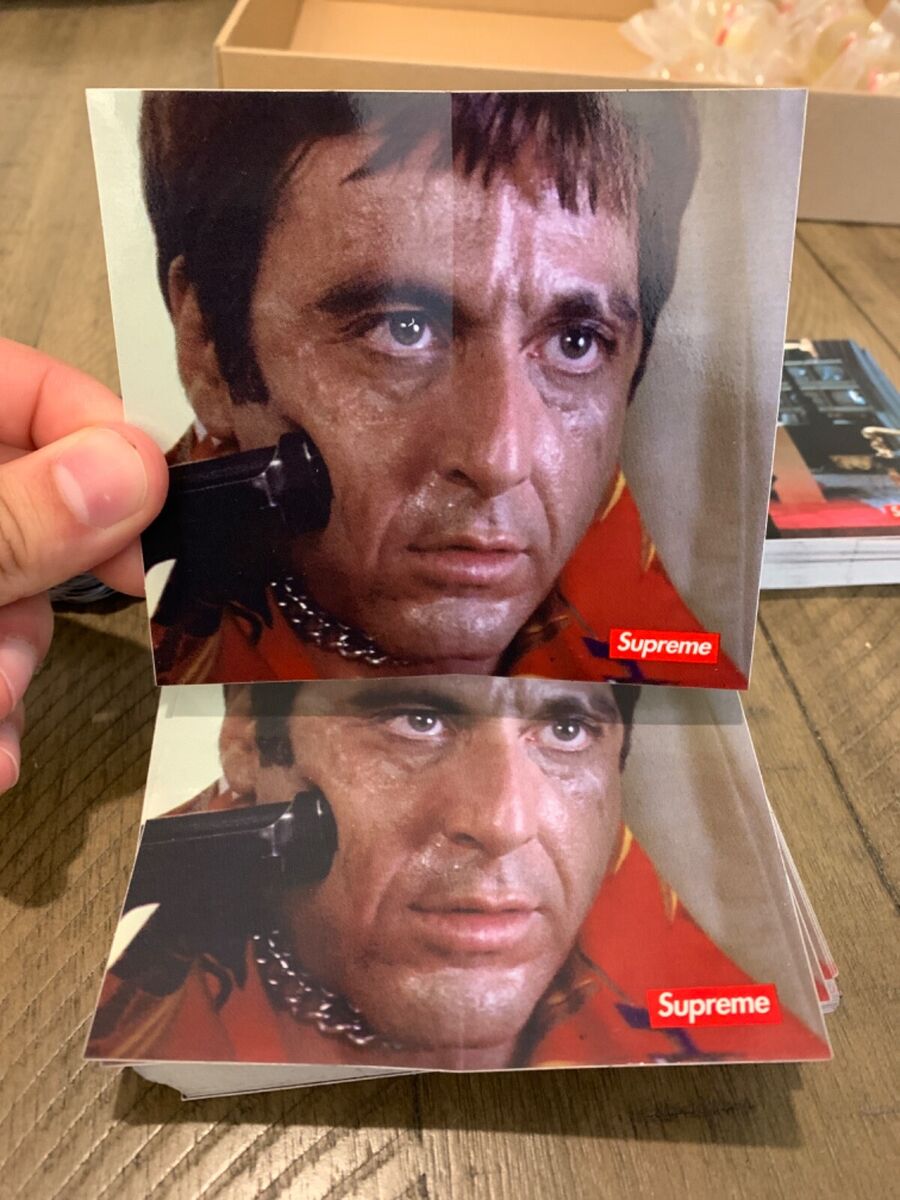 Supreme Scarface Say Hello World is Yours Sticker 100 Supreme Scarface Say Hello World is Yours Sticker 100
