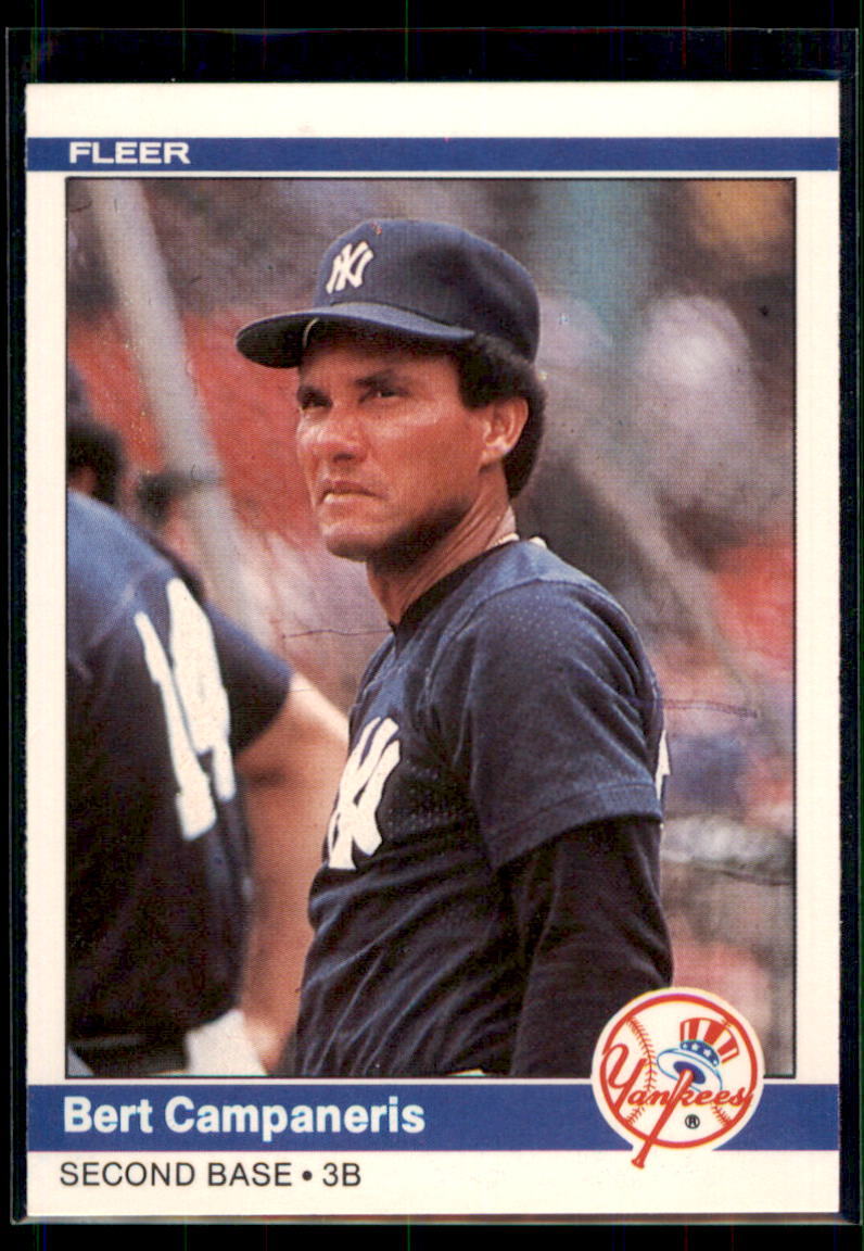 1984 Fleer Bert Campaneris #120 New York Yankees